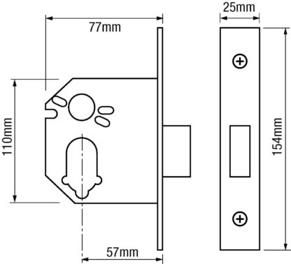 Bramah 3088 Kompact Mortice Deadlock - Image 2