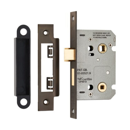 EuroSpec BAE5025MBRZ Easi-T Residential Bathroom Lock 65mm (LEAD TIME: 2-3 DAYS)