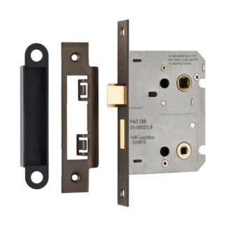 EuroSpec BAE5030MBRZ Easi-T Residential Bathroom Lock 78mm  (LEAD TIME: 2-3 DAYS)