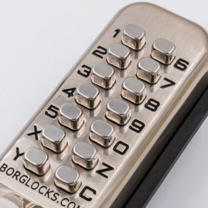 Borg 2501 Outdoor Digital Lock with Holdback in Stainless Steel - Image 3