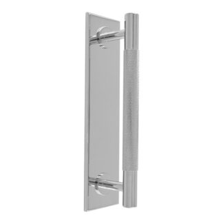 Carlisle Brass BP700CCP200CP Knurled Pull handle on Backplate (LEAD TIME: 2-3 DAYS)