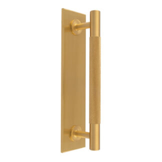 Carlisle Brass BP700CSB200SB Knurled Pull handle on Backplate (LEAD TIME: 2-3 DAYS)