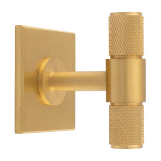 Carlisle Brass BP701SB40SB Knurled T-Bar on backplate (LEAD TIME: 2-3 DAYS)