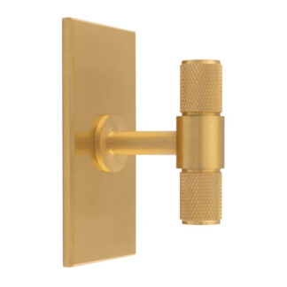 Carlisle Brass BP701SB76SB Knurled T-Bar on backplate (LEAD TIME: 2-3 DAYS)