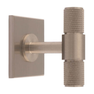 Carlisle Brass BP701SN40SN Knurled T-Bar on backplate (LEAD TIME: 2-3 DAYS)