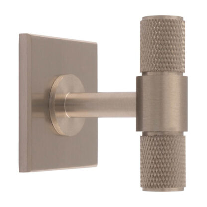 Carlisle Brass BP701SN40SN Knurled T-Bar on backplate (LEAD TIME: 2-3 DAYS)