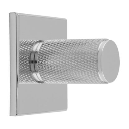 Carlisle Brass BP702CP40CP Knurled Cylinder Knob on backplate (LEAD TIME: 2-3 DAYS)