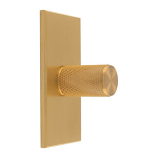 Carlisle Brass BP702SB76SB Knurled Cylinder Knob on backplate (LEAD TIME: 2-3 DAYS)