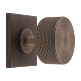 Carlisle Brass BP703AB40AB Knurled Radio Knob on Backplate (LEAD TIME: 2-3 DAYS)