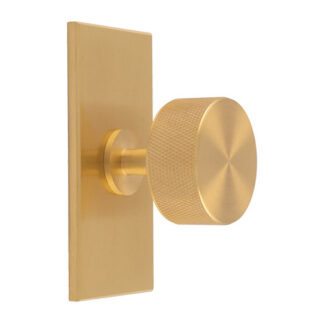 Carlisle Brass BP703SB76SB Knurled Radio Knob on Backplate (LEAD TIME: 2-3 DAYS)