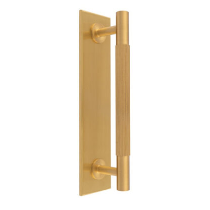Carlisle Brass BP710BSB168SB Lines Pull Handles on backplate (LEAD TIME: 2-3 DAYS)