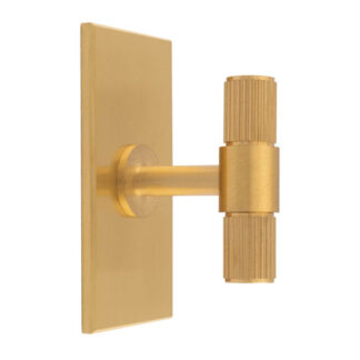 Carlisle Brass BP711SB76SB Lines T-Bar Knob on Backplate (LEAD TIME: 2-3 DAYS)