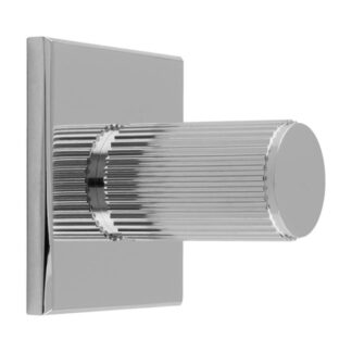 Carlisle Brass BP712CP40CP Lines Cylinder Knob on Backplate (LEAD TIME: 2-3 DAYS)