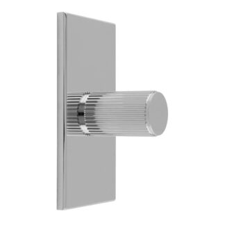 Carlisle Brass BP712CP76CP Lines Cylinder Knob on Backplate (LEAD TIME: 2-3 DAYS)