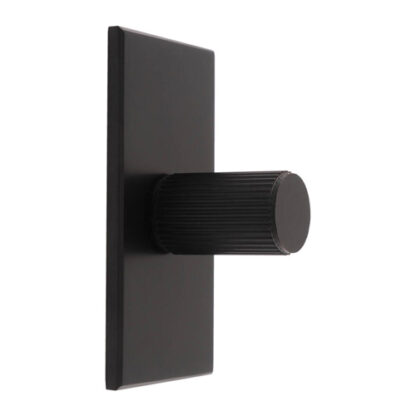 Carlisle Brass BP712MB76MB Lines Cylinder Knob on Backplate (LEAD TIME: 2-3 DAYS)