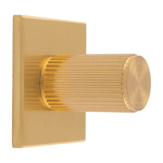 Carlisle Brass BP712SB40SB Lines Cylinder Knob on Backplate (LEAD TIME: 2-3 DAYS)