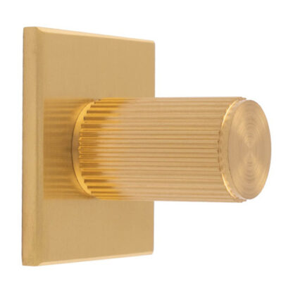 Carlisle Brass BP712SB40SB Lines Cylinder Knob on Backplate (LEAD TIME: 2-3 DAYS)
