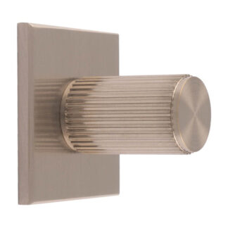 Carlisle Brass BP712SN40SN Lines Cylinder Knob on Backplate (LEAD TIME: 2-3 DAYS)