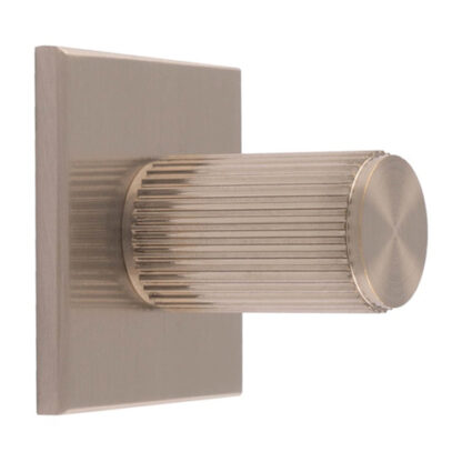 Carlisle Brass BP712SN40SN Lines Cylinder Knob on Backplate (LEAD TIME: 2-3 DAYS)