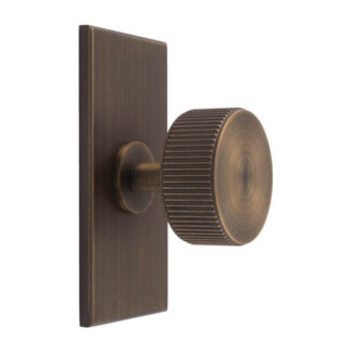 Carlisle Brass BP713AB76AB Lines Radio Knob on Backplate (LEAD TIME: 2-3 DAYS)