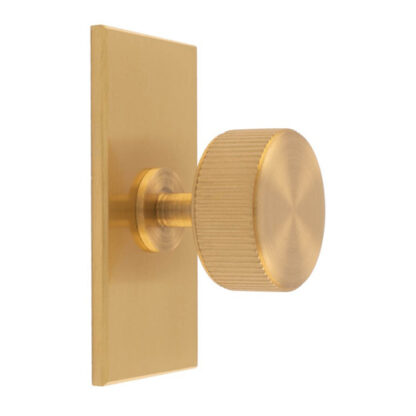 Carlisle Brass BP713SB76SB Lines Radio Knob on Backplate (LEAD TIME: 2-3 DAYS)