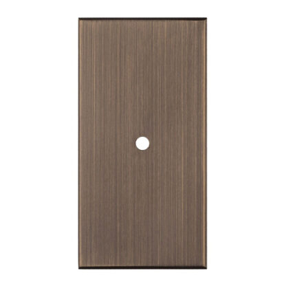 Carlisle Brass BP76AB Rectangular Cupboard knob Backplate (LEAD TIME: 2-3 DAYS)