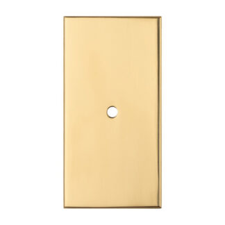 Carlisle Brass BP76PB Rectangular Cupboard knob Backplate (LEAD TIME: 2-3 DAYS)
