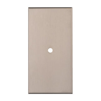 Carlisle Brass BP76SN Rectangular Cupboard knob Backplate (LEAD TIME: 2-3 DAYS)