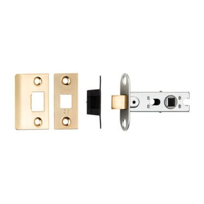 EuroSpec BTL25SB 64Mm Ce B/T Tubular Mortice Latch Square Satin Brass (LEAD TIME: 2-3 DAYS)