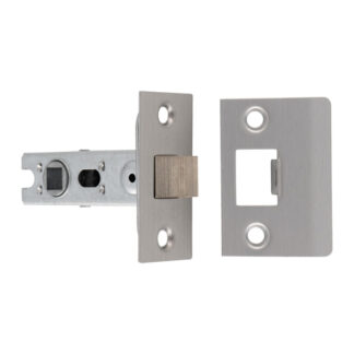 EuroSpec BTL25SSS 64MM BOLT-THROUGH TUBULAR LATCH - 8MM FOLLOWER - SQUARE (LEAD TIME: 2-3 DAYS)