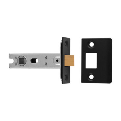 EuroSpec BTL30MB 76Mm Ce B/T Tubular Mortice Latch Square Matt Black (LEAD TIME: 2-3 DAYS)