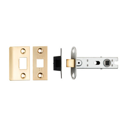 EuroSpec BTL30SB 76Mm Ce B/T Tubular Mortice Latch Square Satin Brass (LEAD TIME: 2-3 DAYS)