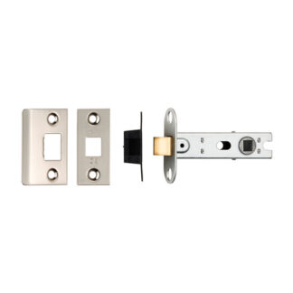 EuroSpec BTL30SN 76Mm Ce B/T Tubular Mortice Latch Square Satin Nickel (LEAD TIME: 2-3 DAYS)