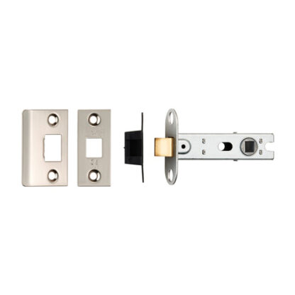 EuroSpec BTL30SN 76Mm Ce B/T Tubular Mortice Latch Square Satin Nickel (LEAD TIME: 2-3 DAYS)