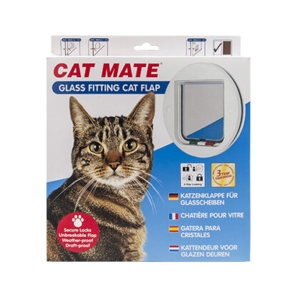 CateMate 210 4 Way Glass Catflap - Image 3