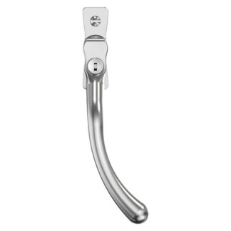 Mila CB700692 Mila Heritage Pear Drop Casement Handle Smooth Satin Right hand (LEAD TIME: 2-3 DAYS)