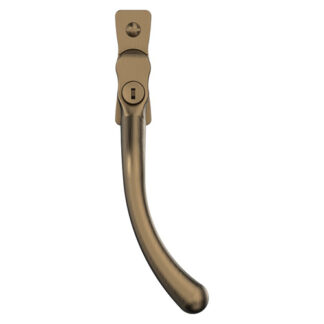 Mila CB700752 Mila Heritage Pear Drop Casement Handle Antique Bronze Right hand (LEAD TIME: 2-3 DAYS)