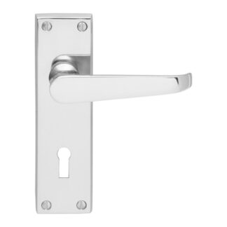 Carlisle Brass CBV30CP Contract Victorian Lever on Lock Backplate (LEAD TIME: 2-3 DAYS)