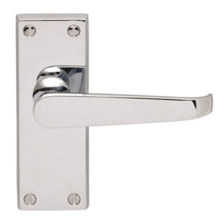 Carlisle Brass CBV31CP Contract Victorian Lever on Latch Backplate (LEAD TIME: 2-3 DAYS)