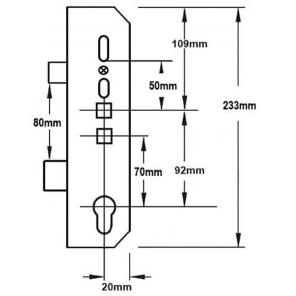 Coldseal Latch and Deadbolt Multipoint Gearbox - Lift Lever or Double Spindle - Image 2