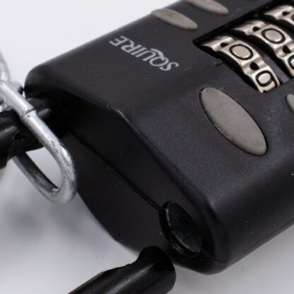 Squire CP50 50mm Open Shackle Combination Padlock with Chain - Image 2