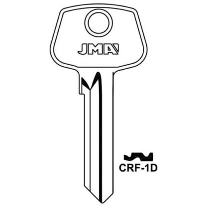 JMA CRF-1D 6 Pin Cylinder Key Blank - Image 2
