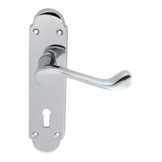 Carlisle Brass DL168CP Oakley Lever on Lock Backplate (LEAD TIME: 2-3 DAYS)