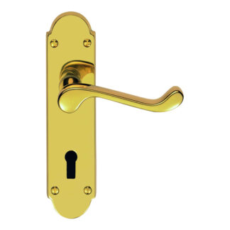 Carlisle Brass DL168PVD Oakley Lever on Lock Backplate (LEAD TIME: 2-3 DAYS)