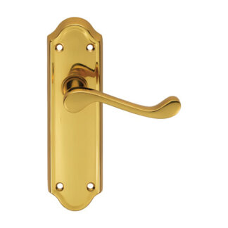 Carlisle Brass DL18 Ashtead Lever on Latch Backplate (LEAD TIME: 2-3 DAYS)