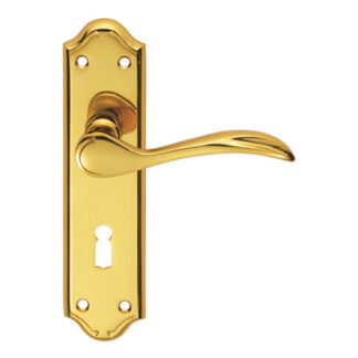 Carlisle Brass DL190 Madrid Lever on Lock Backplate (LEAD TIME: 2-3 DAYS)