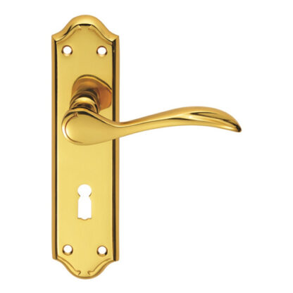 Carlisle Brass DL190 Madrid Lever on Lock Backplate (LEAD TIME: 2-3 DAYS)