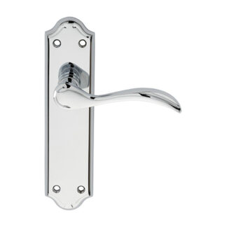 Carlisle Brass DL191CP Madrid Lever on Latch Backplate (LEAD TIME: 2-3 DAYS)