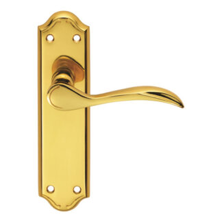 Carlisle Brass DL191 Madrid Lever on Latch Backplate (LEAD TIME: 2-3 DAYS)