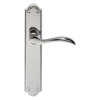 Carlisle Brass DL291CP Madrid Lever on Long Latch Backplate (LEAD TIME: 2-3 DAYS)